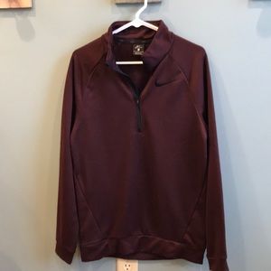 Nike men’s quarter zip burgundy